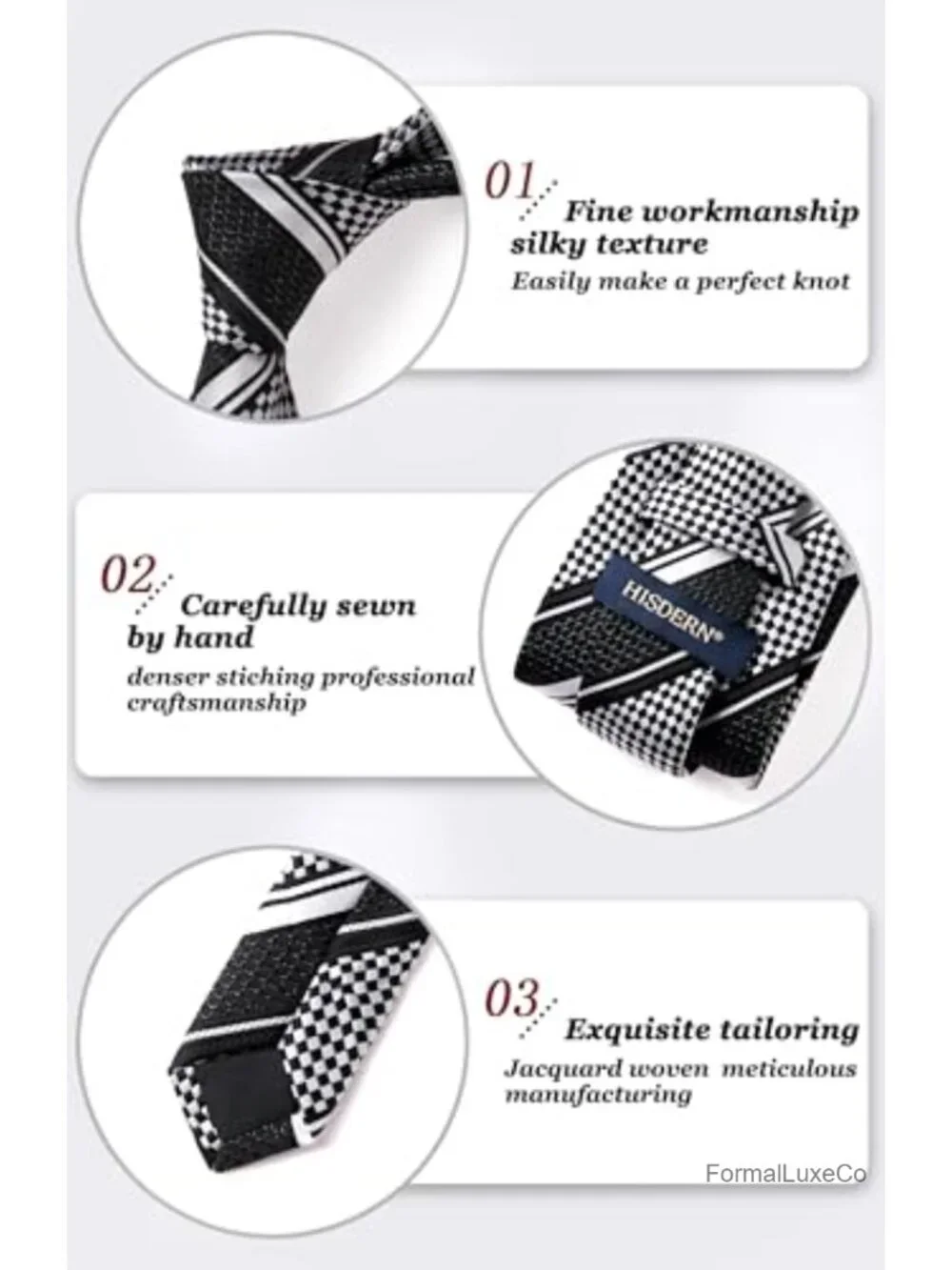 Classic Stripe Silk Blend Necktie & Pocket Square Set for Men